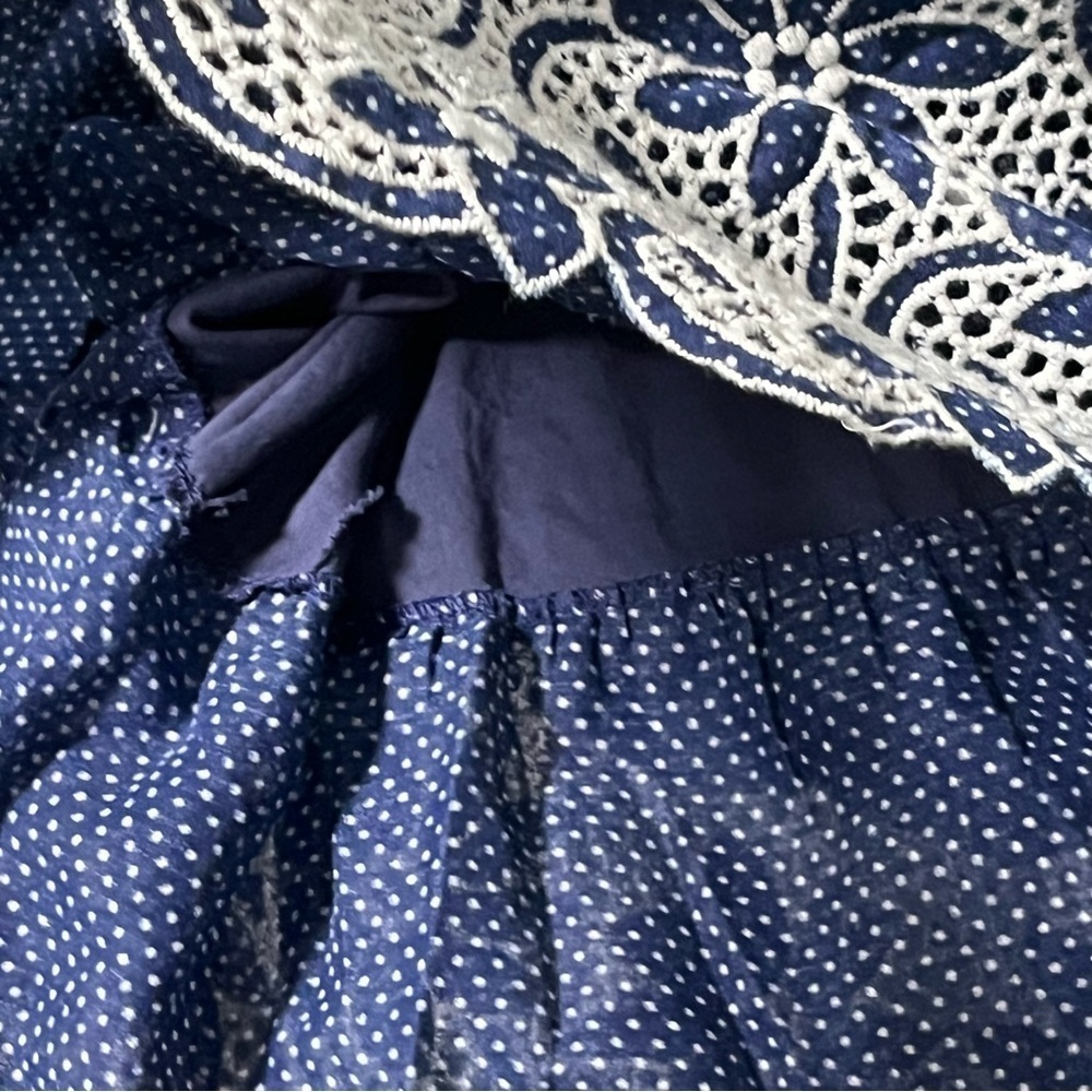 Bill Atkinson Glen of Michigan Vintage 60’s crocheted polka dot prairie dress - Picture 10 of 11